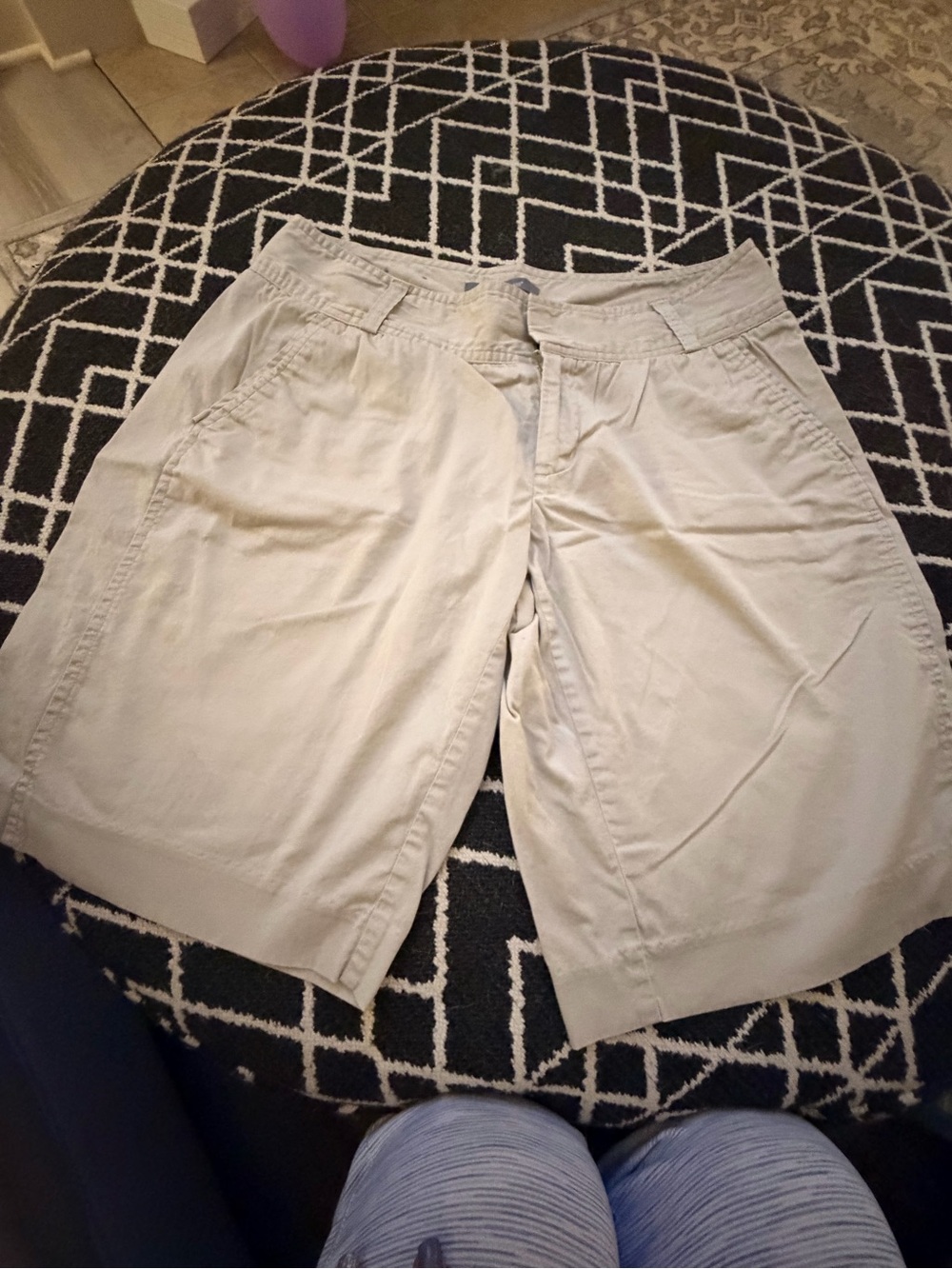 Daisy Fuentes Light Khaki Bermuda Shorts